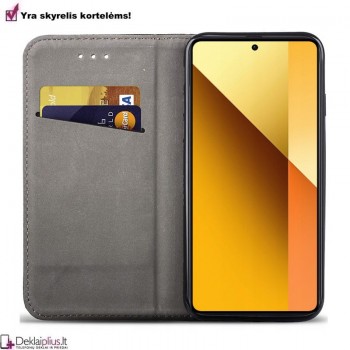 Telone dirbtinos odos dėklas - mėlynas (Xiaomi Redmi Note 13 5G) Telone dirbtinos odos dėklas - mėlynas (Xiaomi Redmi Note 13 5G)